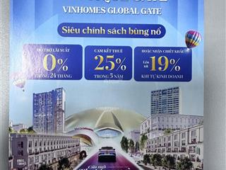 Boutique gate vinhomes global gate 63m15 tỷ cửa ngõ thương mại tỷ đô giữa lòng đông bắc hà nội