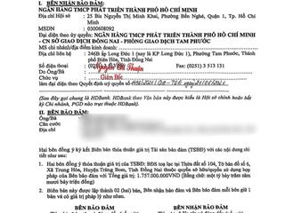 Ngân hàng hd thanh lý lô đất sổ riêng full thổ cư 140m2 kế bên trường nam cao rẻ hơn định giá300tr