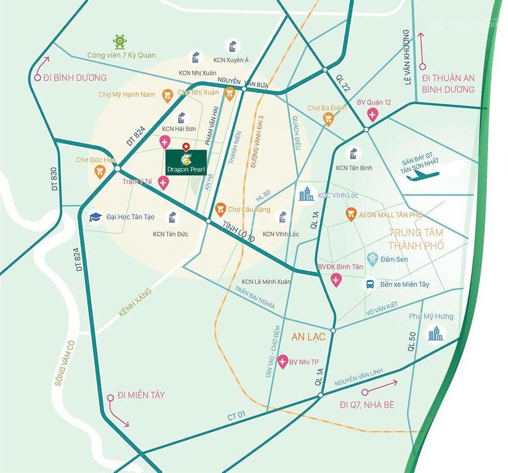 Hot! đất nền dragon pearl đức hoà đông giá 17triệu/m2, diện tích 90m2