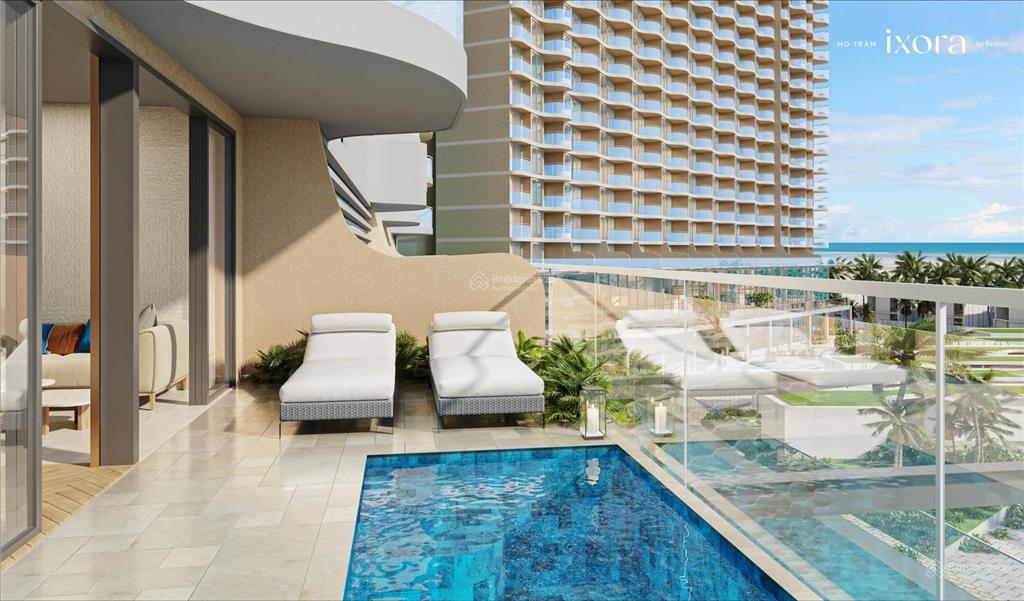 Căn hộ ixora hồ tràm by fusion 1pn/50m2 giá 3.1 tỷ full nội thất 5* view biển.  0919 733 ***