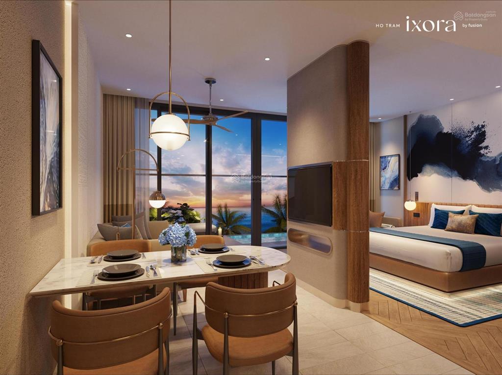Căn hộ ixora hồ tràm by fusion 1pn/50m2 giá 3.1 tỷ full nội thất 5* view biển.  0919 733 ***