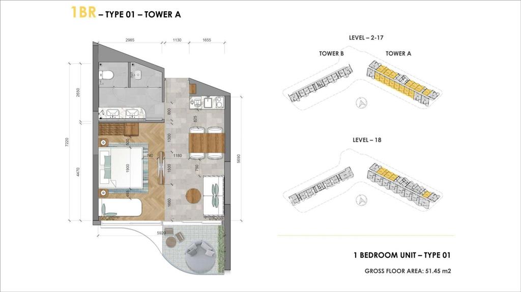 Căn hộ ixora hồ tràm by fusion 1pn/50m2 giá 3.1 tỷ full nội thất 5* view biển.  0919 733 ***