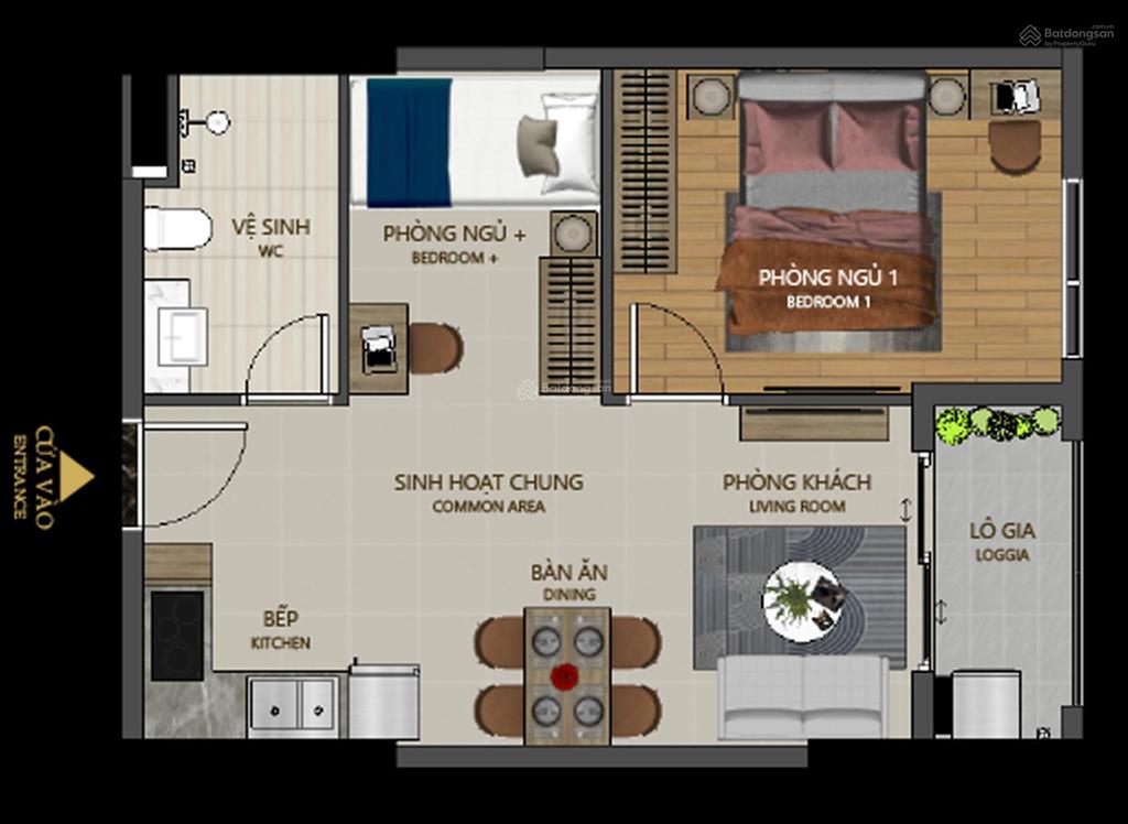 2,250 tỷ sở hữu căn 2pn/58m2 maison grand. thanh toán 50% nhận nhà ở/cho thuê. thanh toán giãn 24th