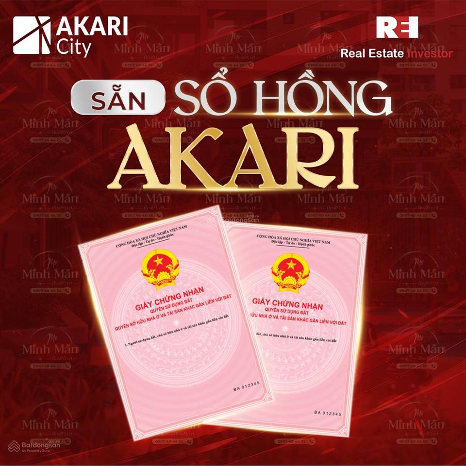 Bán căn hộ akari city, 2 phòng ngủ 61m2, sổ hồng riêng, vay nh 80%, giá tốt 3.9 tỷ