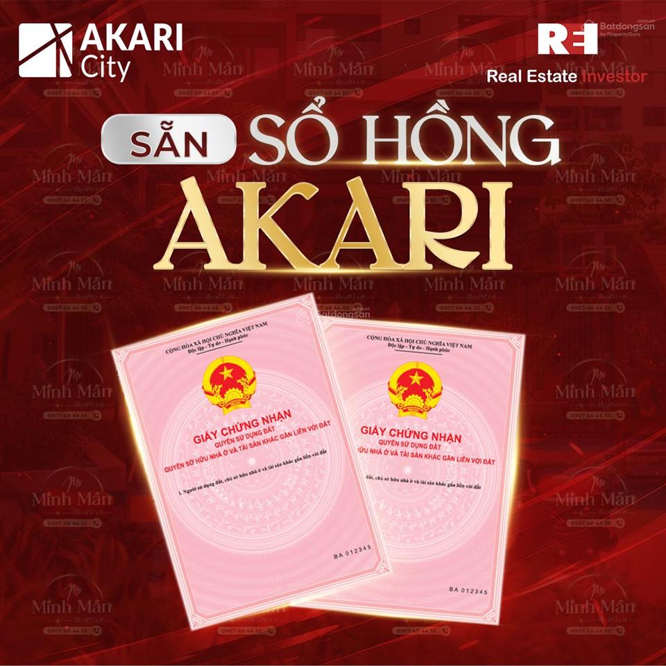 Bán ngộp căn hộ akari nhật bản, nam long bình tân, sổ hồng riêng chính chủ, vay bidv lãi suất 5.5%