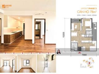 Bán căn hộ akari bình tân, 80m2 2pn view thành phố, sẵn sổ hồng vay ngân hàng 80%, nhận nhà ở ngay
