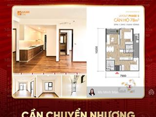Bán căn hộ akari city võ văn kiệt, 80m2 có sổ hồng riêng, vay ngân hàng 80%, mua ở rất an tâm