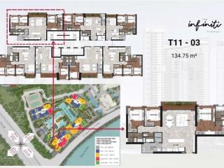 Bán ch 3pn góc sông + landmark81 đông bắc thoáng mát giá 11 tỷ 134,75m2