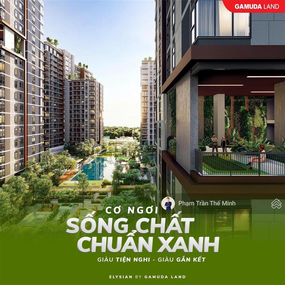 Sở hữu căn hộ elysian với giá 75 triệu/m2, thanh toán giãn 30% trong 2 năm kí hđmb trực tiếp cđt