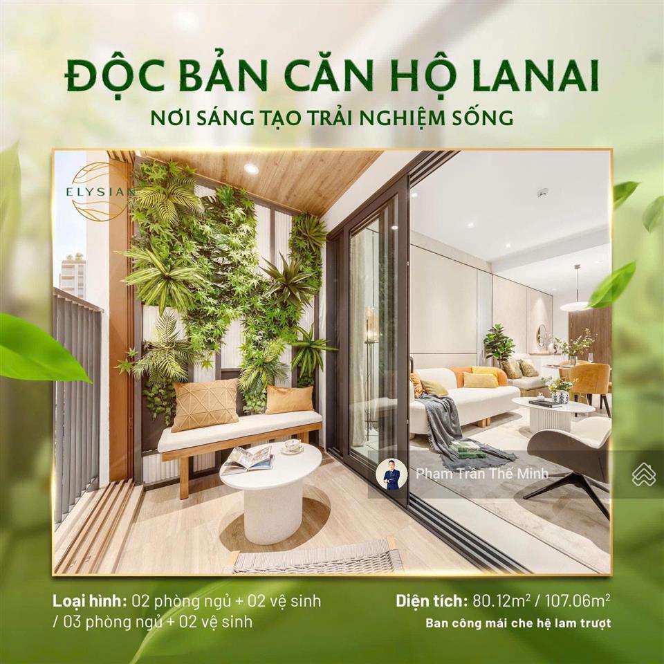Căn hộ áp dụng công nghệ lanai đầu tiên tại tphcm do gamuda land phát triển. giá trung bình 68tr/m2