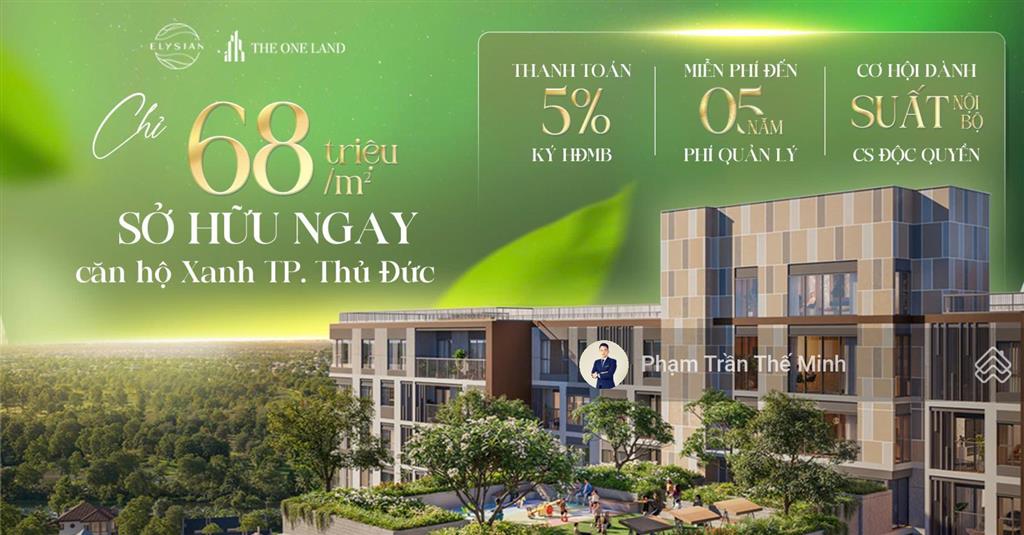 Căn hộ tp. hcm đã có giấy phép mở bán. đơn giá 68tr/m2 thanh toán 5% kí hđmb, tặng đến 5 năm pql