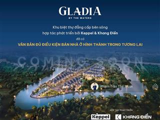 Mở bán biệt thự song lập gladia đợt 1, dt 9mx19m2. đã xây dựng hoàn thiện có thể bàn giao ngay