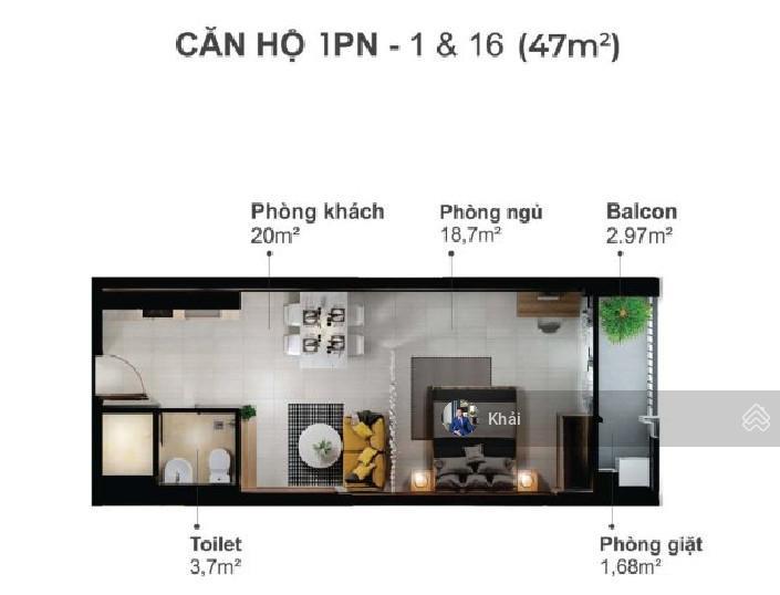 Cần bán căn 1pn 47m2, tại cc eco xuân ngay lotte mart lái thiêu, nhà có nội thất cơ bản