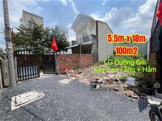 Đất thổ cư 100m2, ngang 5.5m xây hầm + cao tầng làm chdv. đường vườn lài, an phú đông, kdc ở kín