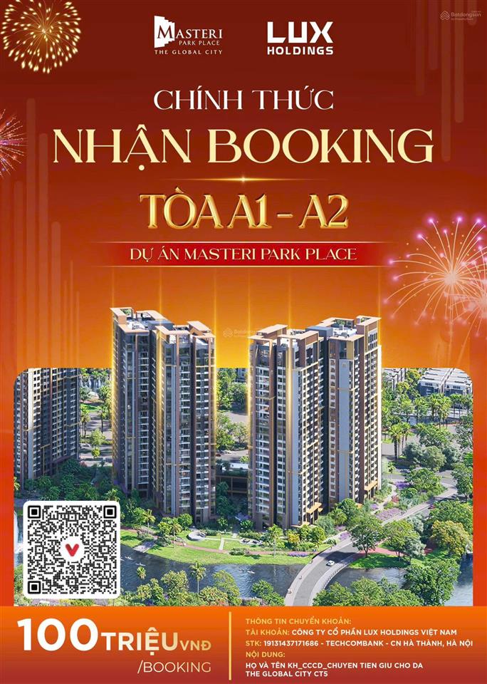 Mở bán căn đẹp nhất dự án global city view kênh đào, view sông