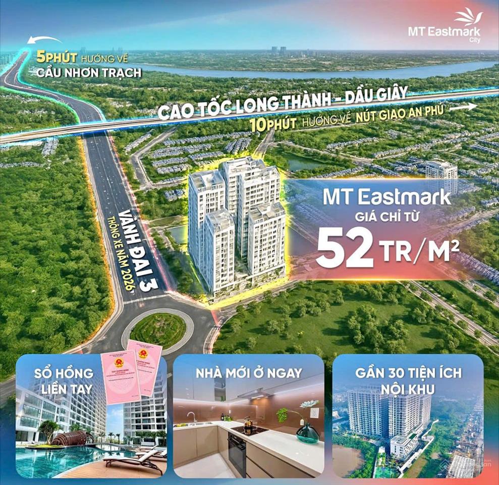 Căn hộ mt eastmark city  căn hộ sổ hồng lâu dài  hoàn thiện  tiềm năng tăng giá vượt trội