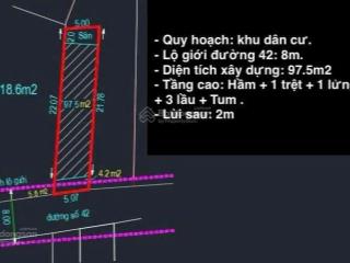 Bán nhanh lô đất mặt tiền đường số 42 p. bình trưng tây (q2) 118m2 chỉ 10.5 tỷ