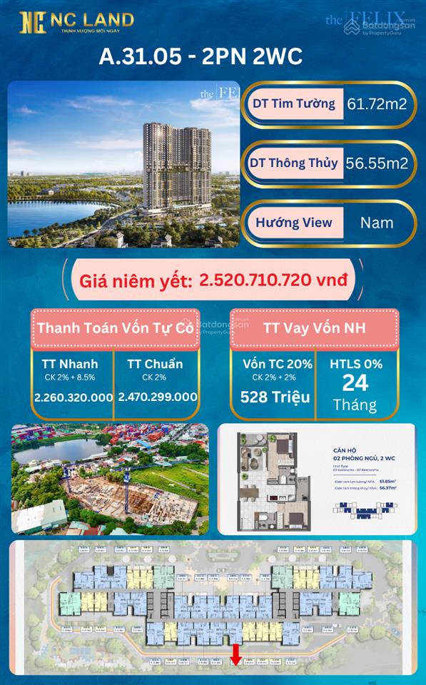 Mở bán mới tầng 31 nhiều căn đẹp, book ngay 0938 552 ***