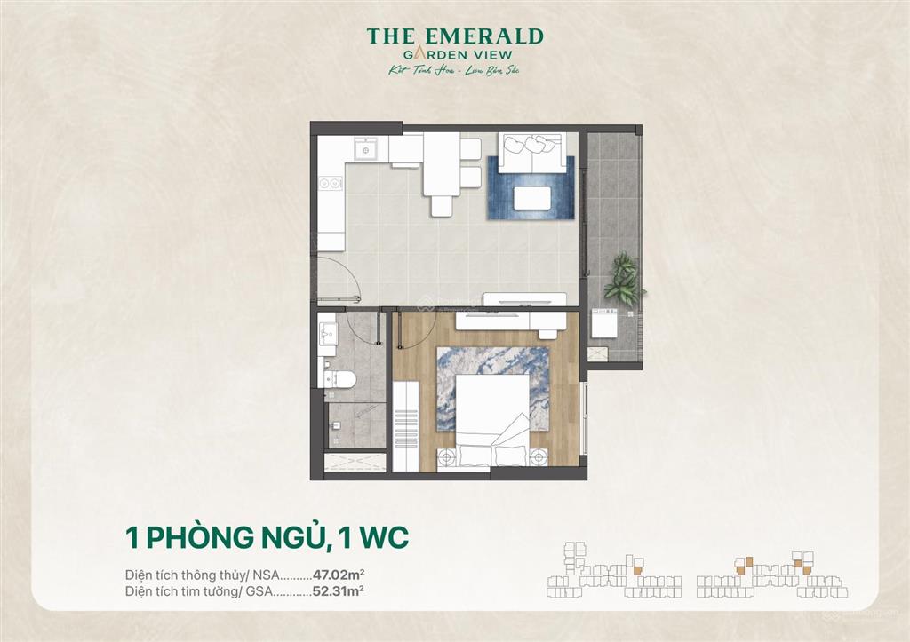 Căn hộ the emerald garden view thuận an  80% căn hộ giá dưới 35 triệu/m2 góp chỉ 0,5%/tháng