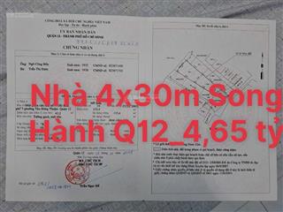 Bán nhà cấp bốn đường song hành phường tân hưng thuận q12
shr 133m24 tỷ 650 ktl