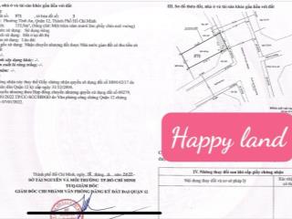 Bán lô đất shr 156m2 mặt tiền 20m trần thị cờ p. thới an, q.129,5 tỷ