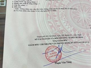 Giảm giá sốc bán nhanh trong tuần chỉ 4,85 tỷ vị trí đẹp nhất q12, sát đường nguyễn ản