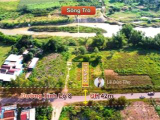 Bán đất full thổ mặt tiền tỉnh lộ 8, view sông, diện tích 175m2 ngang 7m. giá chỉ 1 tỷ 200