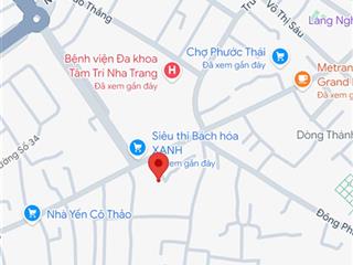 Bán đất khu phước long  nha trang, diện tích 160,5m² ngang 6m. giá chỉ 5tỷ850