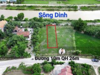 Chủ kẹt tiền cần bán nhanh lô đất 2 mặt tiền đường liên xã ninh phú (đường qh 26m) view sông