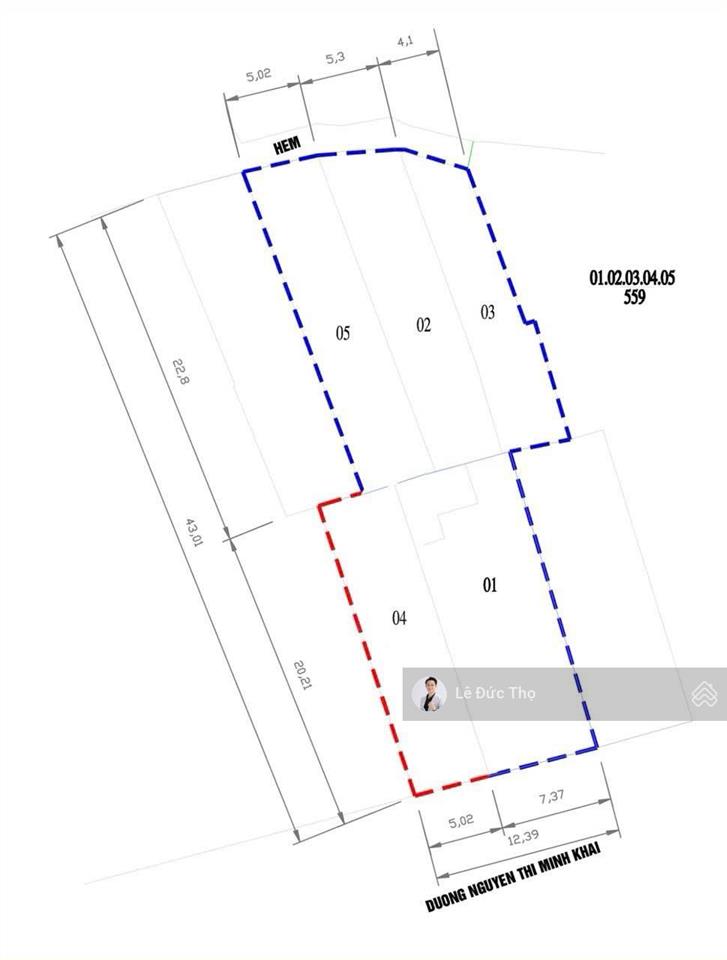 Bán nhà 2 mặt tiền nguyễn thị minh khai gần biển ngang 12,4m diện tích 560m2. giá tốt 120 tỷ