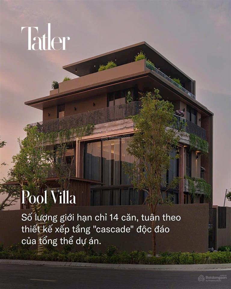 1 suất ngoại giao duy nhất pool villa góc vip view bể bơi, công viên giá tốt nhất the fullton d'cap