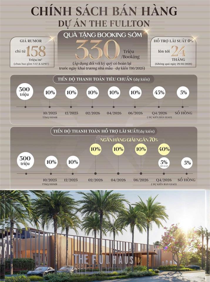 1 suất ngoại giao duy nhất pool villa góc vip view bể bơi, công viên giá tốt nhất the fullton d'cap