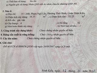 Nhà tuyệt đẹp  trục chính h.35 phạm ngũ lão, thới bình, ninh kiều, cần thơ