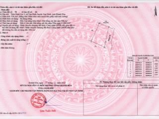 Đất nền 558m2  2 mặt tiền 15m chính chủ vạn thắng bắc vân phong  khánh hoà