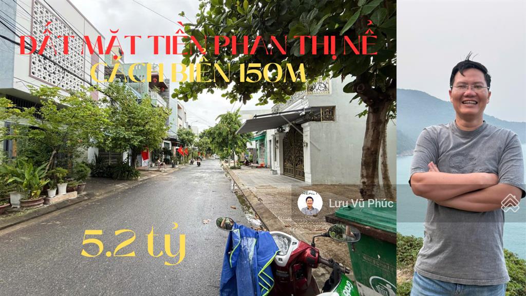 Bán đất mặt tiền phan thị nể, đà nẵng gần biển nguyễn tất thành giá đầu tư chỉ 5.2 tỷ