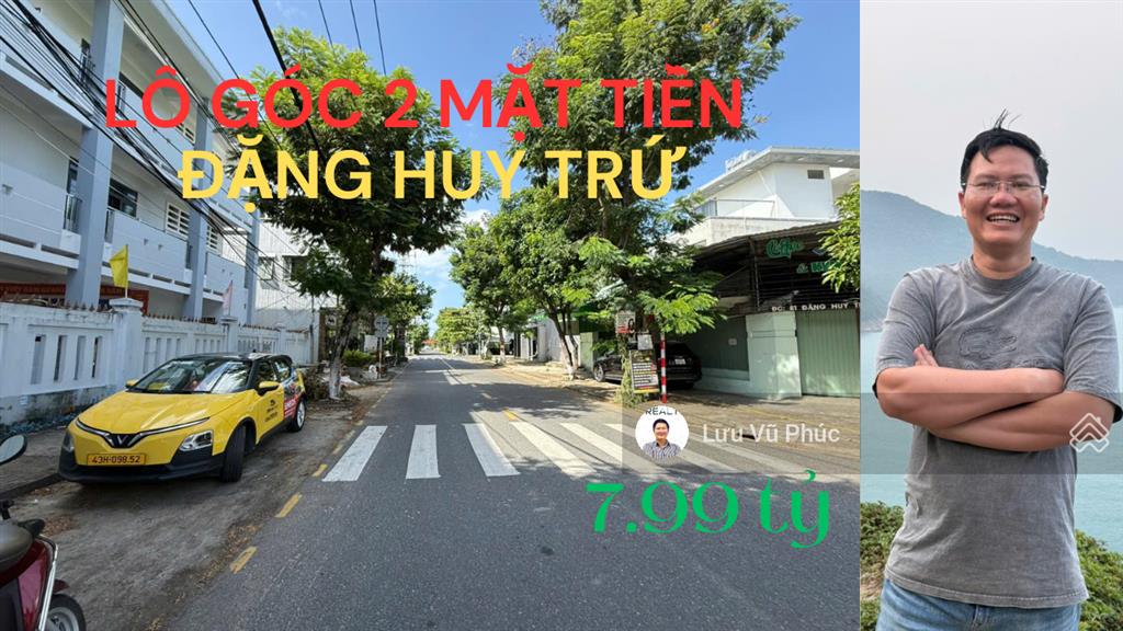 Bán lô góc 2 mặt tiền đặng huy trứ liên chiểu, đà nẵng | đối diện trường học, gần biển, giá tốt