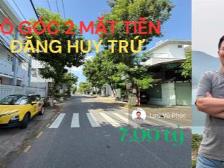 Bán lô góc 2 mặt tiền đặng huy trứ liên chiểu, đà nẵng | đối diện trường học, gần biển, giá tốt