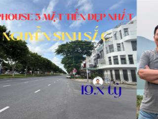 Bán shophouse 3 mặt tiền nguyễn sinh sắc  góc vàng sát biển đà nẵng