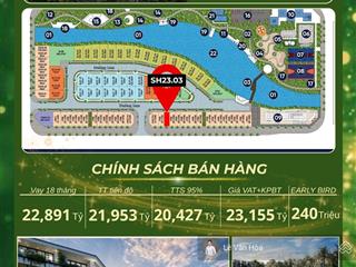 Bán shophouse 2 mặt tiền view toà nhà trung tâm hành chính| 20,4 tỷ| 96m2 x 5 tầng| 0852 864 ***
