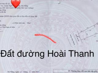Đất đường hoài thanh,gần đại học kinh tế,hướng tây.87m2/6,5 tỷ