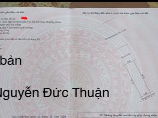 Đất đường nguyễn đức thuận, sát bãi biển sơn thủy,90m2,hbắc 7,5 tỷ