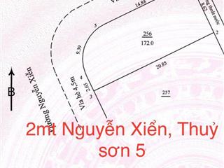 172m2 Đất 2MT Nguyễn Xiển và Thủy Sơn 5,H:T Bắc,giá:13 tỷ