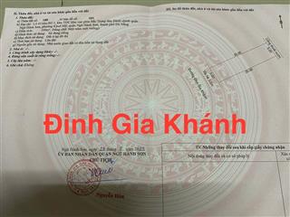 Bán Đất đường Đinh Gia Khánh, 100m2,H:Tây,giá:5,2 ty