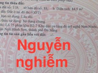 2 lô đường Nguyễn Nghiễm,Hòa Hải ,169m2,H: Đông,giá:8,5 tỷ 