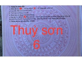 2 lô đường Thủy Sơn  6,giá 13,5 tỷ, Khuê Mỹ, NHSơn, Đ Nẵng, 225m2