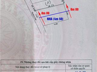 5.8 tỷ/căn nhà 2 tầng kiệt ô tô số 93 nguyễn duy trinh. hướng tây