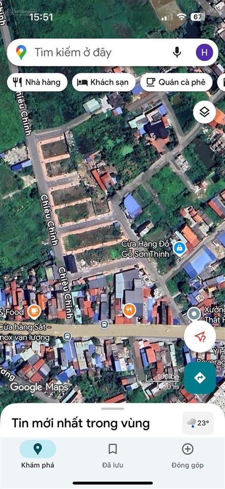 Cần bán lô góc 2 mặt đường tđc chiêu chinh ngay gần ngã 3 chiêu chinh  nguyễn lương bằng