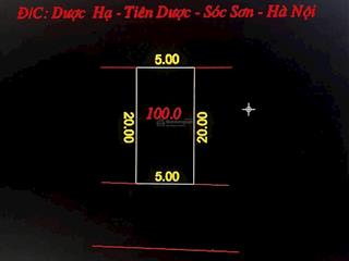 Chính chủ bán 100m đất kinh doanh tại tiên dược sóc sơn hà nội