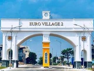 Bán lô biệt thự view sông euro village 2 mặt tiền đường giáng hương 1 khu b2  8 rẻ nhất thị trường