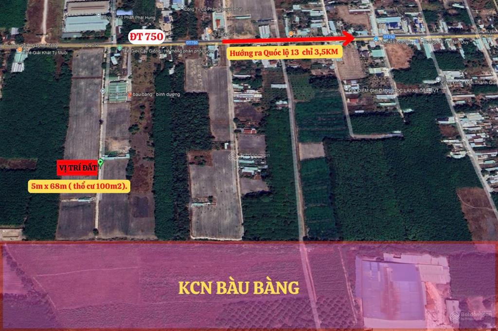 Cắt lỗ bán 680m2 thổ cư 200m2 liền kề kcn bàu bàng, kcn cây trường, đất làm kho xưởng, nhà trọ